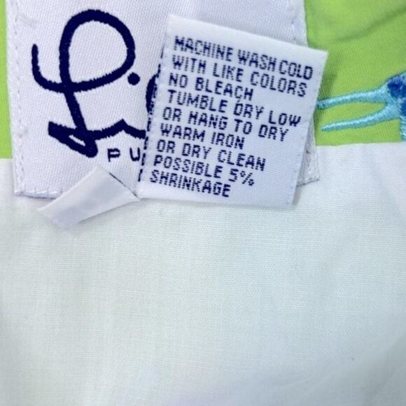 Vintage Lilly Pulitzer White Label Embroidered Safari Skirt Size 0 Preppy - Picture 11 of 14